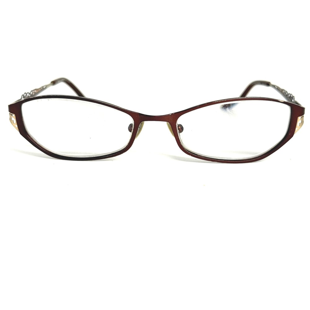 OPAL Design Canada Eyeglasses UY520 C2 Brown Metal Frames 51-17-135‎ Eyewear